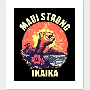 Vintage Ikaika Strong Maui Hawaii Island I Love Hawaii Posters and Art